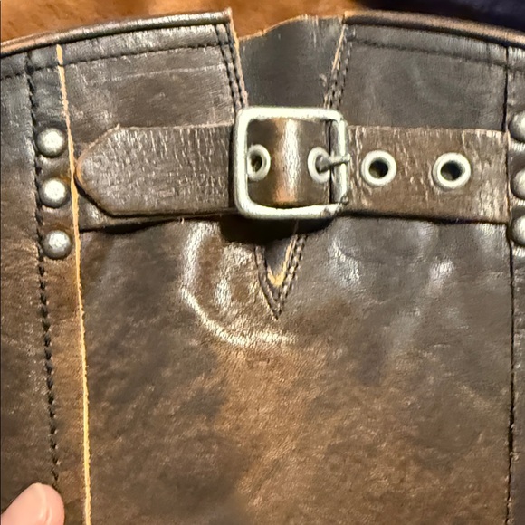 We The Free Distressed Brown Combat Boots - Picture 12 of 12